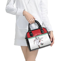 Personalized Jordan Football Shoulder Handbag The Chivalrous Ones Soccer Player - Jordanian Flag Heritage