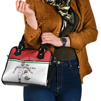 Personalized Jordan Football Shoulder Handbag The Chivalrous Ones Soccer Player - Jordanian Flag Heritage