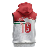 Personalized Jordan Football Sleeveless Hoodie The Chivalrous Ones Soccer Player - Jordanian Flag Heritage