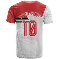 Personalized Jordan Football T Shirt The Chivalrous Ones Soccer Player - Jordanian Flag Heritage