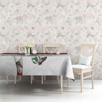 Personalized Jordan Football Tablecloth The Chivalrous Ones Soccer Player - Jordanian Flag Heritage