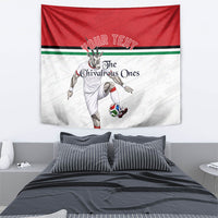 Personalized Jordan Football Tapestry The Chivalrous Ones Soccer Player - Jordanian Flag Heritage