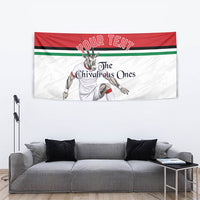 Personalized Jordan Football Tapestry The Chivalrous Ones Soccer Player - Jordanian Flag Heritage
