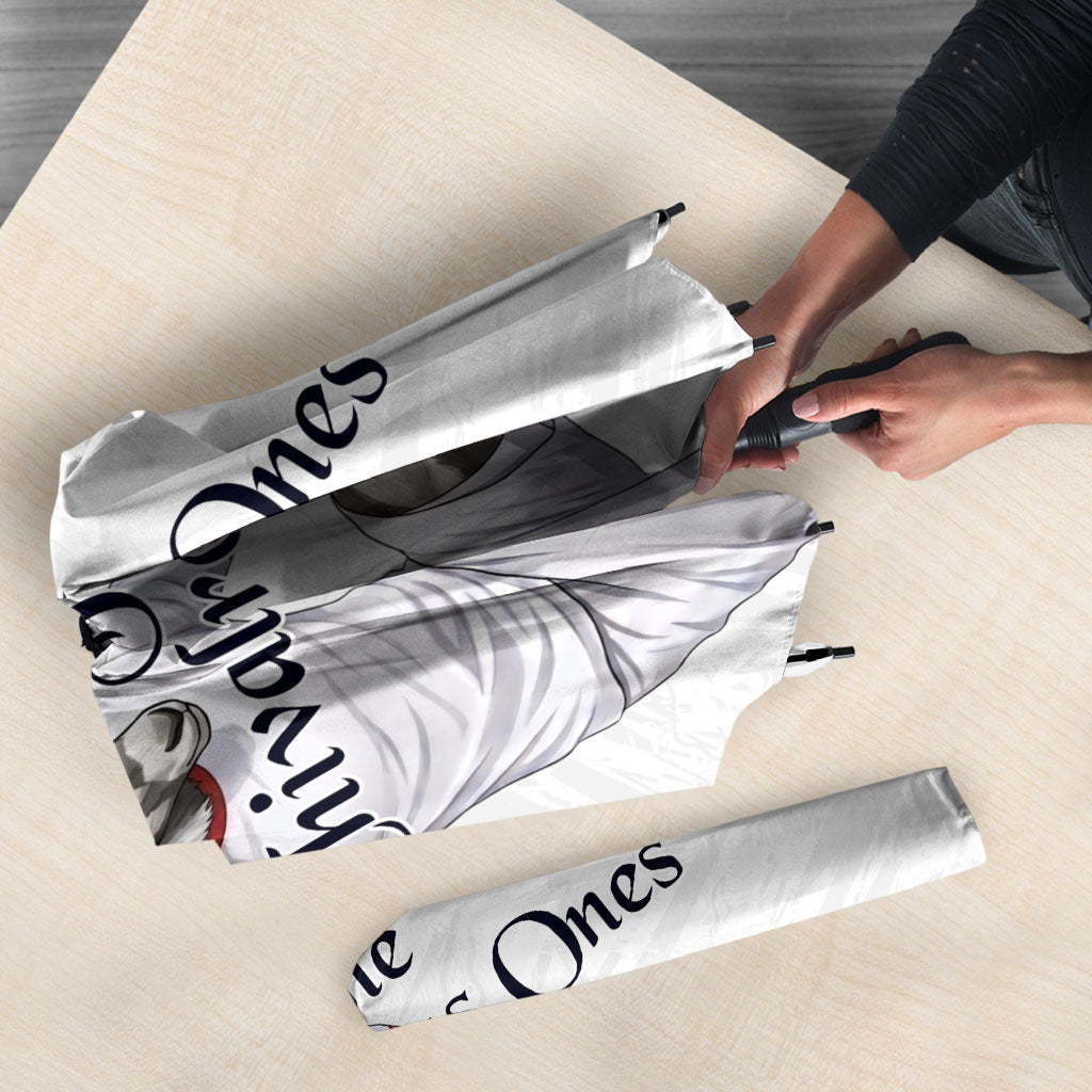Personalized Jordan Football Umbrella The Chivalrous Ones Soccer Player - Jordanian Flag Heritage