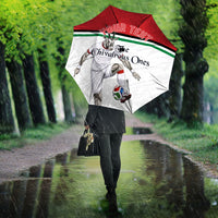 Personalized Jordan Football Umbrella The Chivalrous Ones Soccer Player - Jordanian Flag Heritage