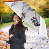 Personalized Jordan Football Umbrella The Chivalrous Ones Soccer Player - Jordanian Flag Heritage