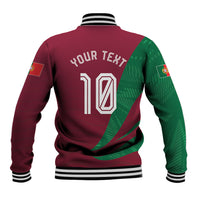 Personalized Portugal Football Selecao Das Quinas Baseball Jacket Iconic Soccer Player Illustration With Portugal Flag