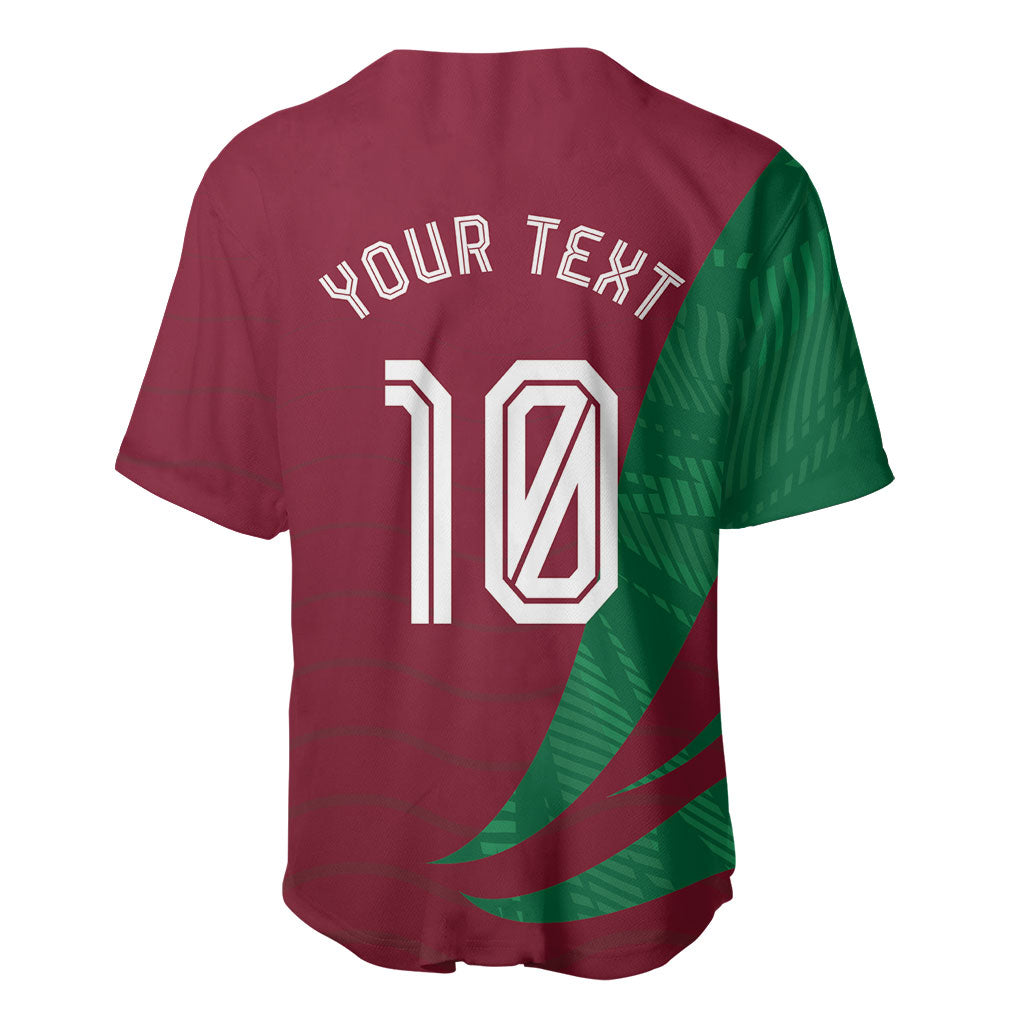 Personalized Portugal Football Selecao Das Quinas Baseball Jersey Iconic Soccer Player Illustration With Portugal Flag