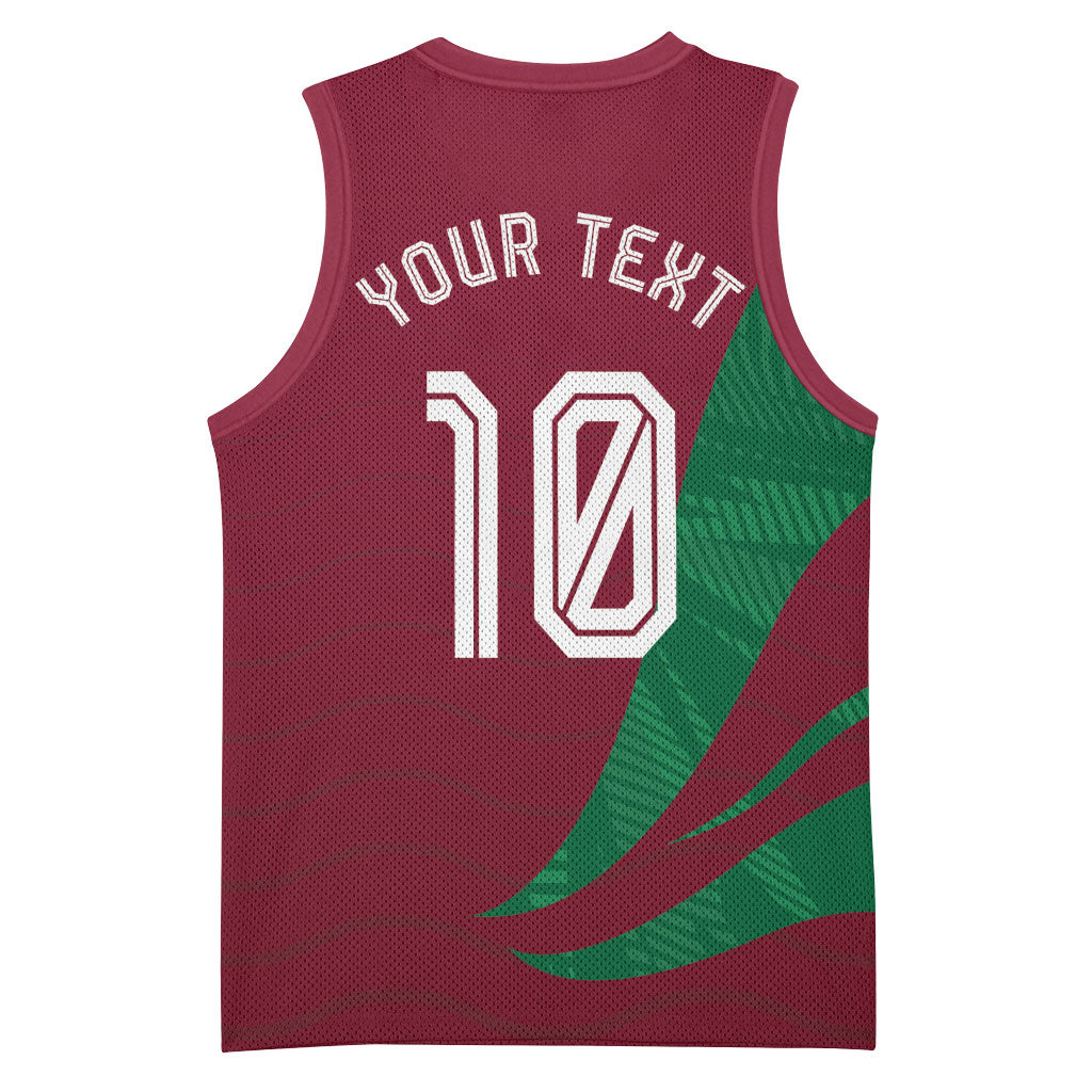 Personalized Portugal Football Selecao Das Quinas Basketball Jersey Iconic Soccer Player Illustration With Portugal Flag