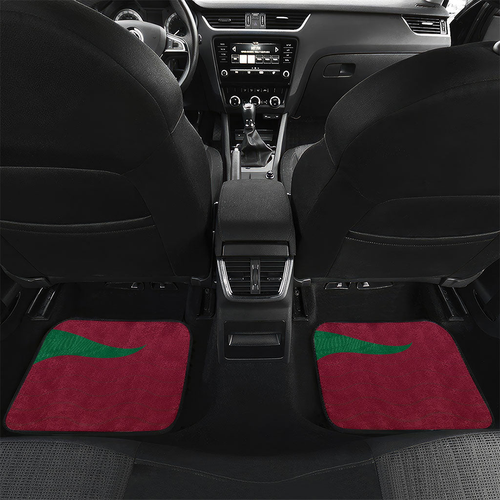 Personalized Portugal Football Selecao Das Quinas Car Mats Iconic Soccer Player Illustration With Portugal Flag
