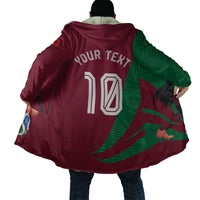 Personalized Portugal Football Selecao Das Quinas Cloak Iconic Soccer Player Illustration With Portugal Flag