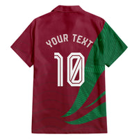 Personalized Portugal Football Selecao Das Quinas Hawaiian Shirt Iconic Soccer Player Illustration With Portugal Flag