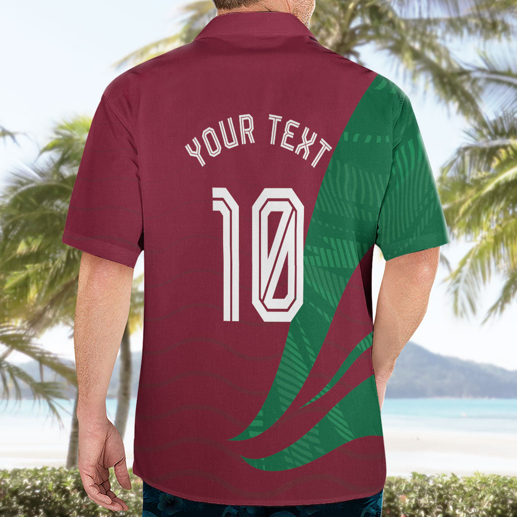 Personalized Portugal Football Selecao Das Quinas Hawaiian Shirt Iconic Soccer Player Illustration With Portugal Flag