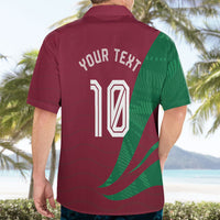 Personalized Portugal Football Selecao Das Quinas Hawaiian Shirt Iconic Soccer Player Illustration With Portugal Flag