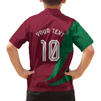 Personalized Portugal Football Selecao Das Quinas Hawaiian Shirt Iconic Soccer Player Illustration With Portugal Flag