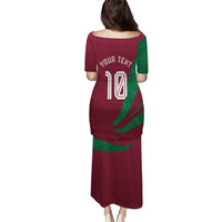 Personalized Portugal Football Selecao Das Quinas Puletasi Iconic Soccer Player Illustration With Portugal Flag