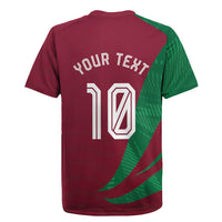 Personalized Portugal Football Selecao Das Quinas Rugby Jersey Iconic Soccer Player Illustration With Portugal Flag