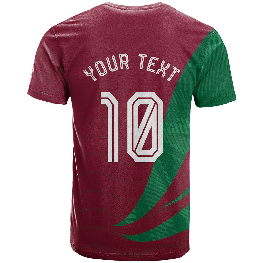 Personalized Portugal Football Selecao Das Quinas T Shirt Iconic Soccer Player Illustration With Portugal Flag