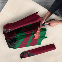 Personalized Portugal Football Selecao Das Quinas Umbrella Iconic Soccer Player Illustration With Portugal Flag