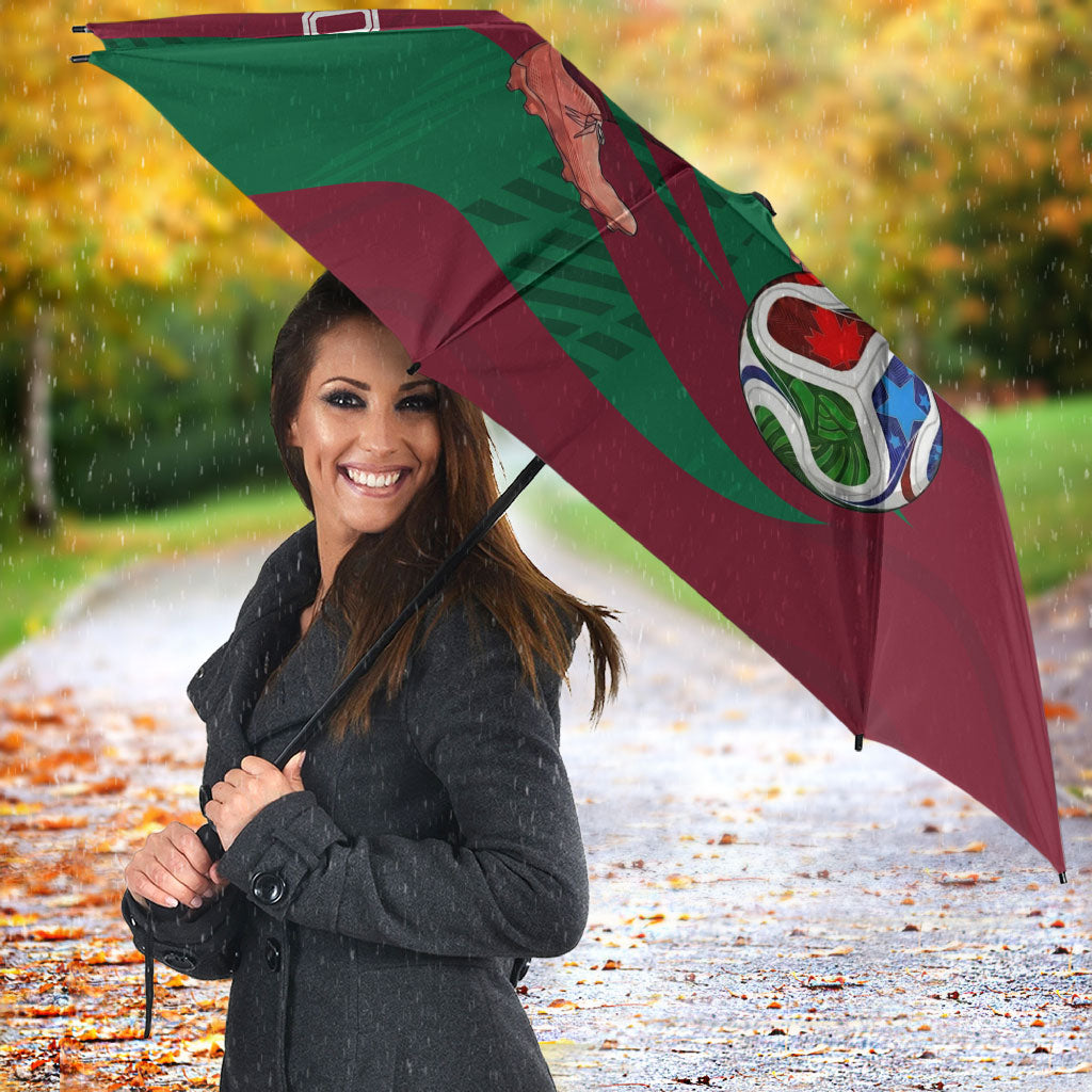 Personalized Portugal Football Selecao Das Quinas Umbrella Iconic Soccer Player Illustration With Portugal Flag