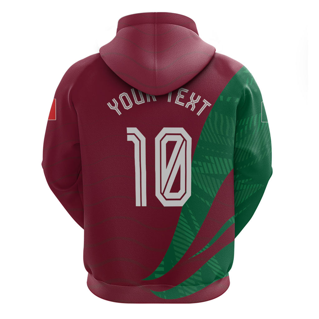 Personalized Portugal Football Selecao Das Quinas Zip Hoodie Iconic Soccer Player Illustration With Portugal Flag