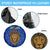 Tanzania Simba Lion Spare Tire Cover with Floral Crown and Blue Mosaic Design
