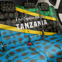 Tanzania Spice Island Back Car Seat Cover with Clove Leaf Pattern and National Flag Colors