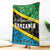 Tanzania Spice Island Blanket with Clove Leaf Pattern and National Flag Colors