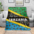 Tanzania Spice Island Blanket with Clove Leaf Pattern and National Flag Colors