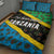 Tanzania Spice Island Quilt Bed Set with Clove Leaf Pattern and National Flag Colors