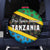 Tanzania Spice Island Spare Tire Cover with Clove Leaf Pattern and National Flag Colors