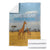 Tanzania Safari Giraffe Blanket with Tribal Patterns and Mount Kilimanjaro Scene