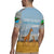 Tanzania Safari Giraffe Rugby Jersey with Tribal Patterns and Mount Kilimanjaro Scene