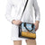 Tanzania Safari Giraffe Shoulder Handbag with Tribal Patterns and Mount Kilimanjaro Scene