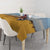 Tanzania Safari Giraffe Tablecloth with Tribal Patterns and Mount Kilimanjaro Scene
