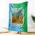 Tanzania Wildlife Blanket with Tribal Print and Mount Kilimanjaro Safari Scene