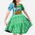 Tanzania Wildlife Family Matching Tank Maxi Dress and Hawaiian Shirt with Tribal Print and Mount Kilimanjaro Safari Scene