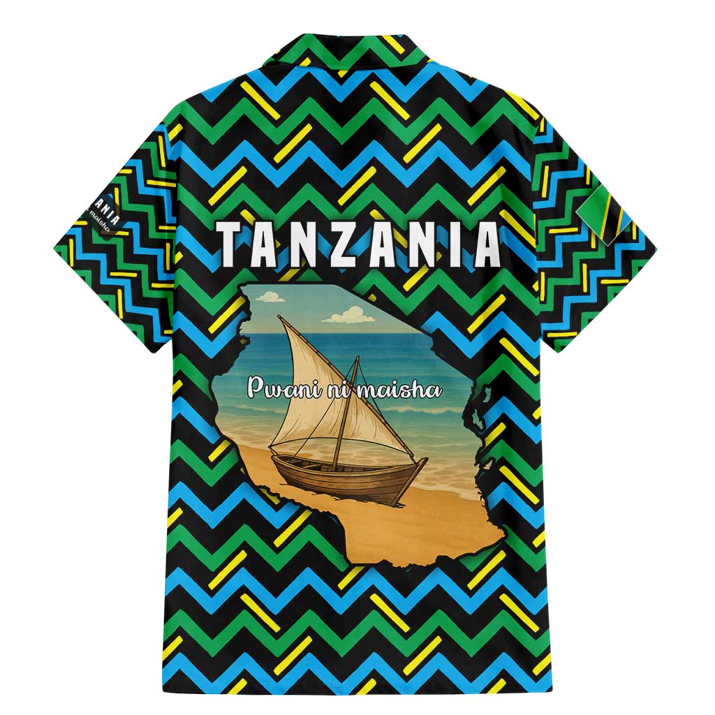Tanzania Coastal Life Family Matching Mermaid Dress and Hawaiian Shirt with Swahili Dhow Boat and Tribal Pattern - Wonder Print Shop