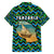 Tanzania Coastal Life Family Matching Off The Shoulder Long Sleeve Dress and Hawaiian Shirt with Swahili Dhow Boat and Tribal Pattern - Wonder Print Shop