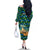 Tanzania Coastal Life Family Matching Off The Shoulder Long Sleeve Dress and Hawaiian Shirt with Swahili Dhow Boat and Tribal Pattern - Wonder Print Shop