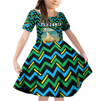 Tanzania Coastal Life Family Matching Off Shoulder Short Dress and Hawaiian Shirt with Swahili Dhow Boat and Tribal Pattern - Wonder Print Shop