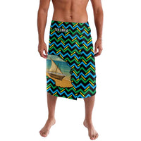 Tanzania Coastal Life Lavalava with Swahili Dhow Boat and Tribal Pattern - Wonder Print Shop
