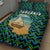 Tanzania Coastal Life Quilt Bed Set with Swahili Dhow Boat and Tribal Pattern - Wonder Print Shop