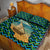 Tanzania Coastal Life Quilt Bed Set with Swahili Dhow Boat and Tribal Pattern - Wonder Print Shop