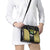 Equatorial Guinea Heritage Shoulder Handbag with National Emblem and Tribal Zebra Print