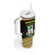 Equatorial Guinea Heritage Tumbler With Handle with National Emblem and Tribal Zebra Print