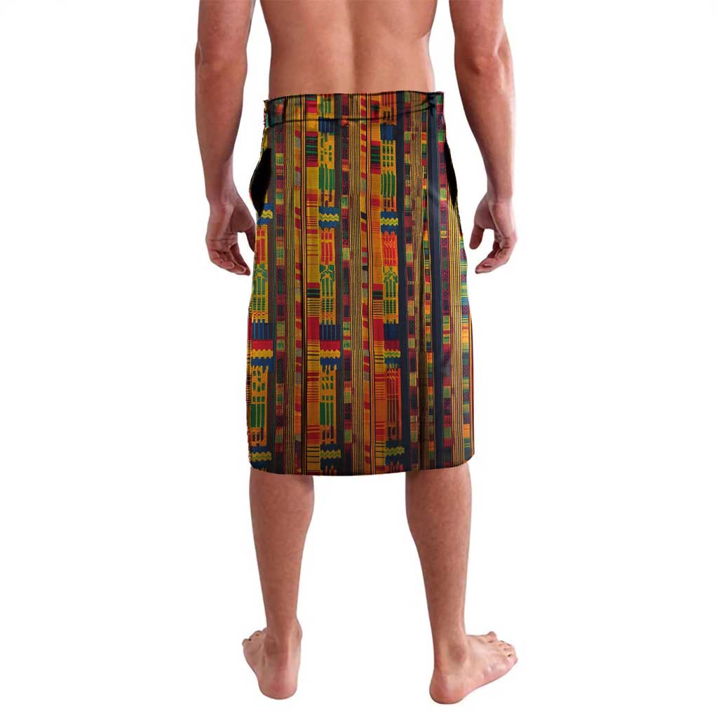 Equatorial Guinea Kente Lavalava with Tribal Mask and National Coat of Arms