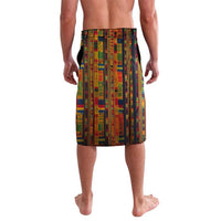 Equatorial Guinea Kente Lavalava with Tribal Mask and National Coat of Arms