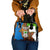 Equatorial Guinea Kente Shoulder Handbag with Tribal Mask and National Coat of Arms