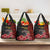 Equatorial Guinea Elephant Grocery Bag with Hibiscus Flowers and Tribal Patterns